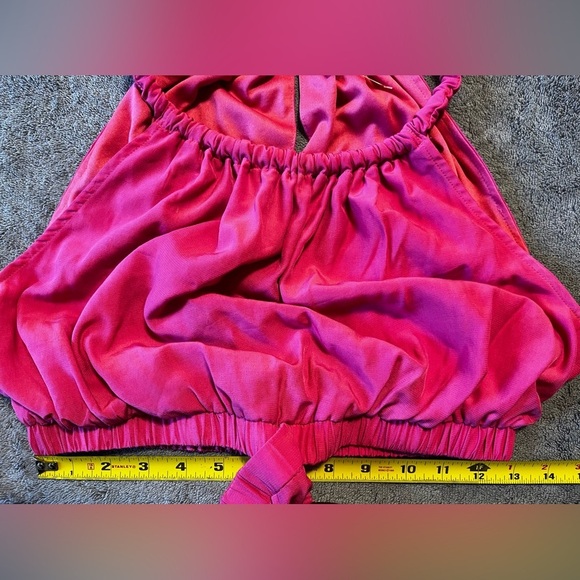 NWT Moon River Women's Pink Halter Neck Cut-Out Midi Dress Size L - Picture 6 of 9